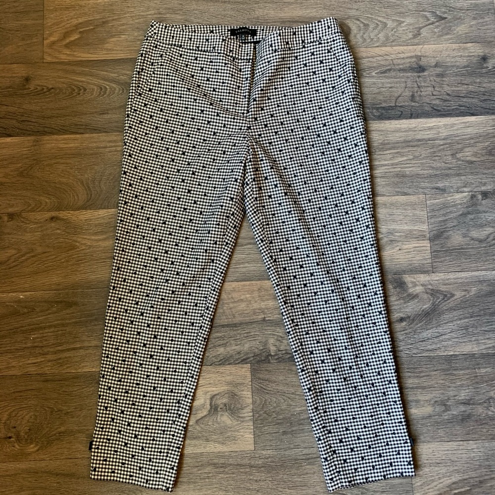 Talbots Size 10 B&W Formal Pants